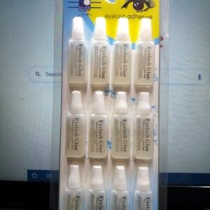 eye lash glue pack of 12pc  AS