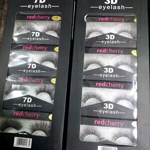 Red cherry 7D & 3D eyelash pack of 10pc THh