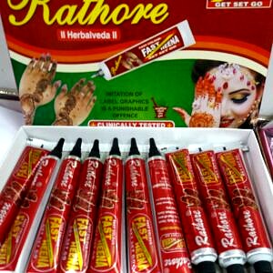 Rathore Export Quality Fast Red Colour Mehandi Pack Of 10pc Rh