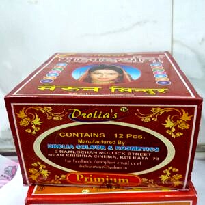 Mahadarshan bengali maroon sindur pack of 12pc Eo