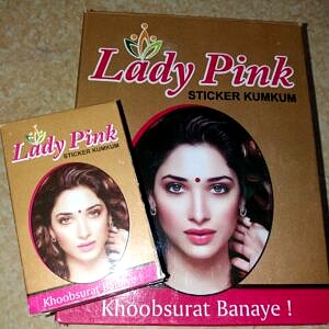 Sticker kumkum bindis 15 card each box red/maroon mix size te.as