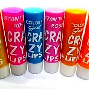 Crazy lip balm color changing pack of 12pc rr