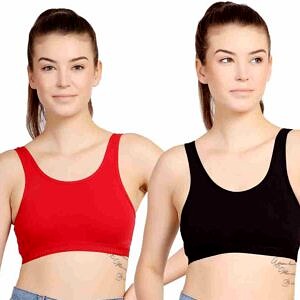 Best Quality Cotton Lycra Sports Bra for girls and women Sports Non Padded Bra