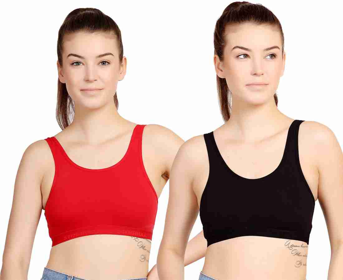 best quality cotton lycra sports bra for girls and women sports non padded bra