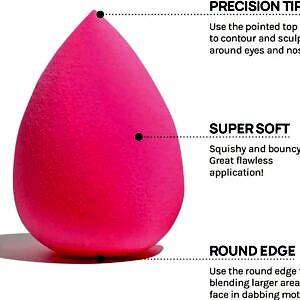 Sponge make-up puff 6-in-1 Professional Beauty Blender Sponge for Face Makeup with Cotton Pad Foundation Beauty Blender, Powder Buff, and Cosmetic Puff Perfect for Women’s & Girls Cosmetic Makeup Beauty Blender Sponge set is for all Skin Types – Soft, Latex-Free, Reusable & washable (Multi-color) tn